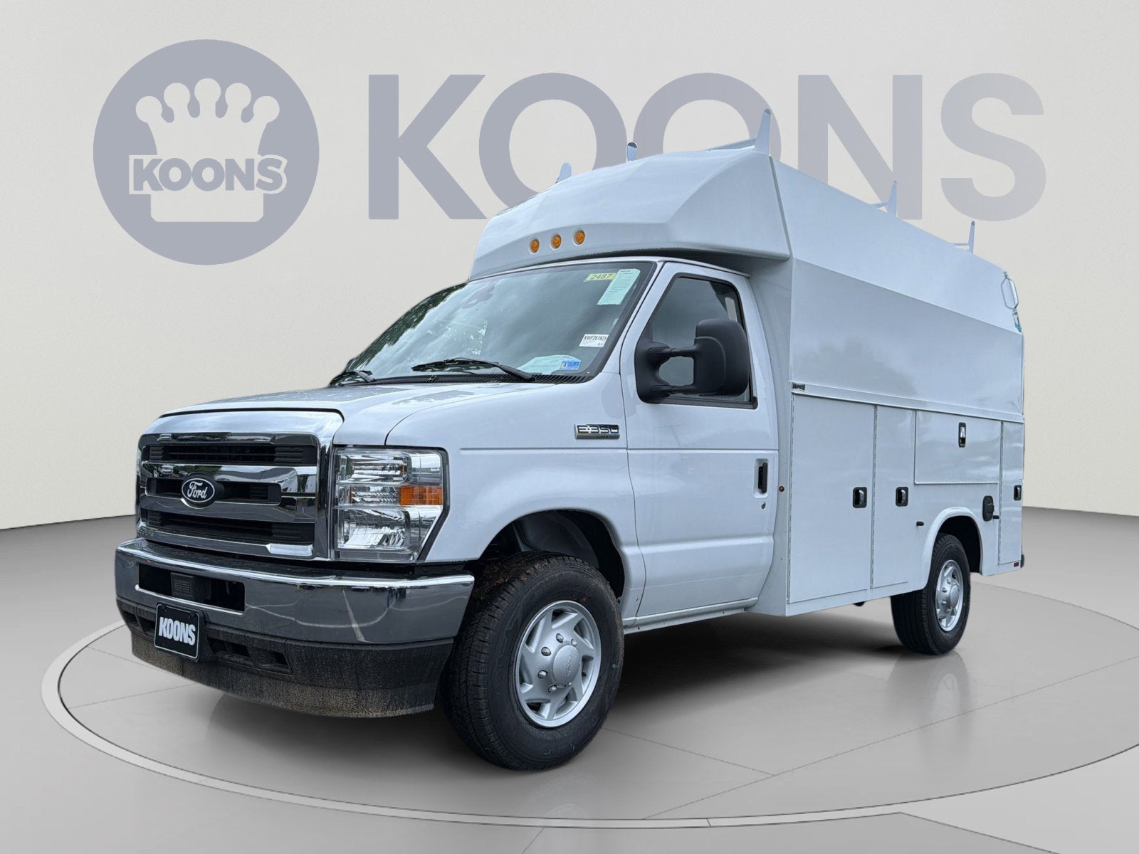2026 Ford E-350SD Base in Oxford White — front three-quarter view