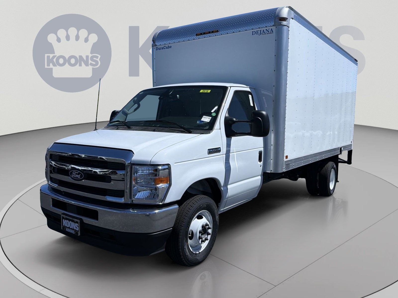 2027 Ford E-450SD Base in Oxford White — front three-quarter view