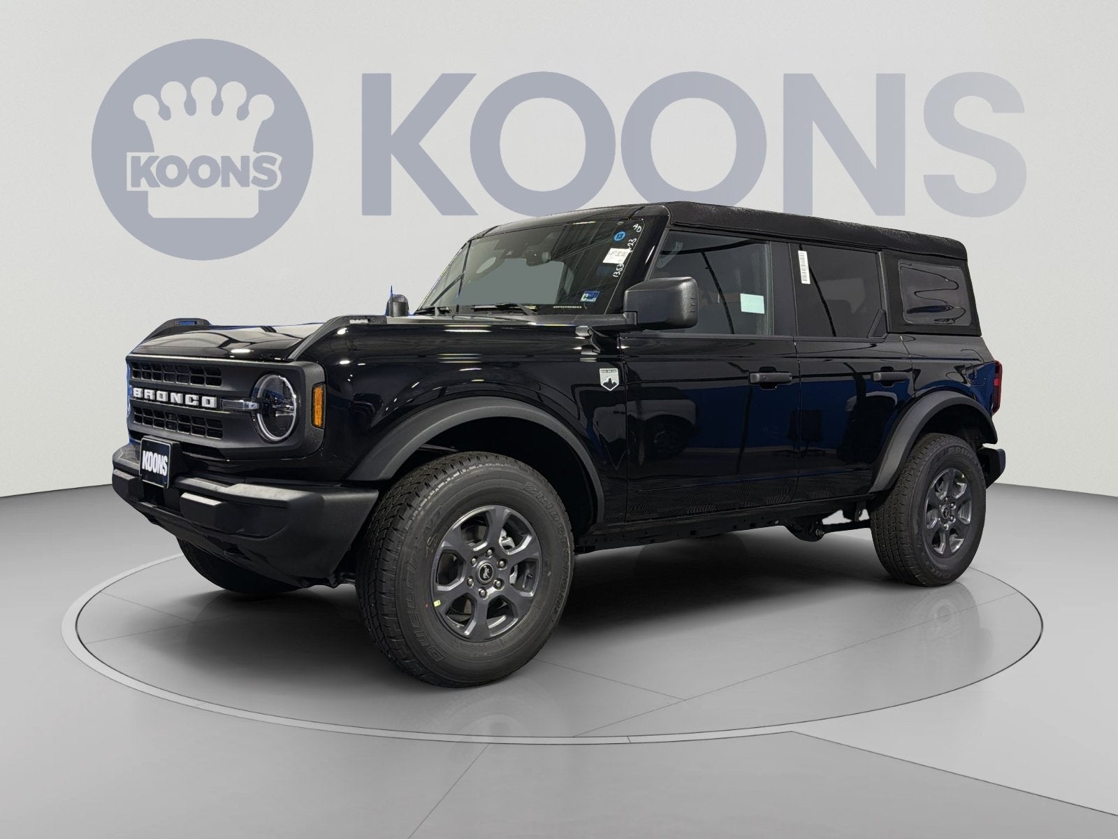 2026 Ford Bronco Big Bend in Shadow Black — front three-quarter view