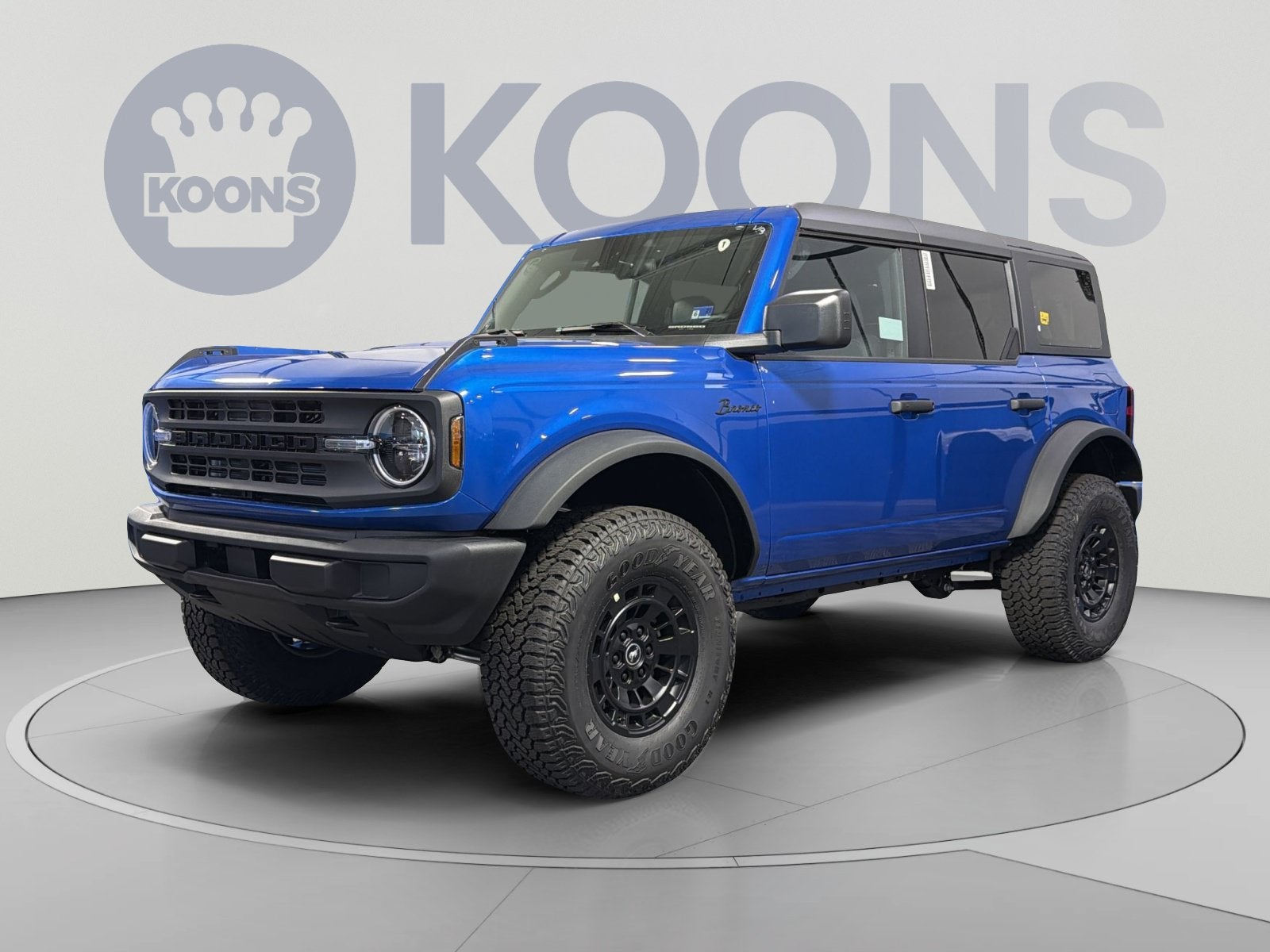 2026 Ford Bronco Big Bend Matte Black Package in Blue Metallic — front three-quarter view