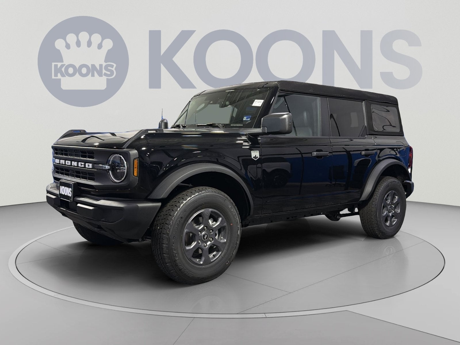 2026 Ford Bronco Big Bend in Shadow Black — front three-quarter view