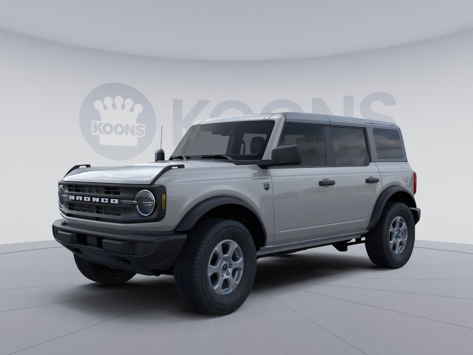 2026 Ford Bronco Big Bend in Avalanche — front three-quarter view