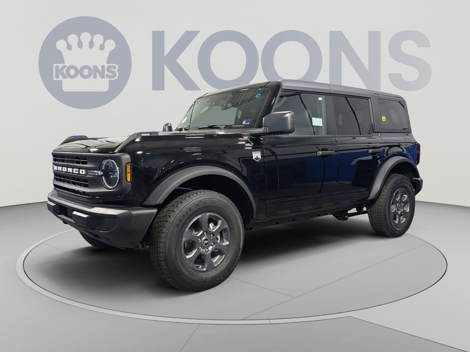 2026 Ford Bronco Big Bend in Shadow Black — front three-quarter view