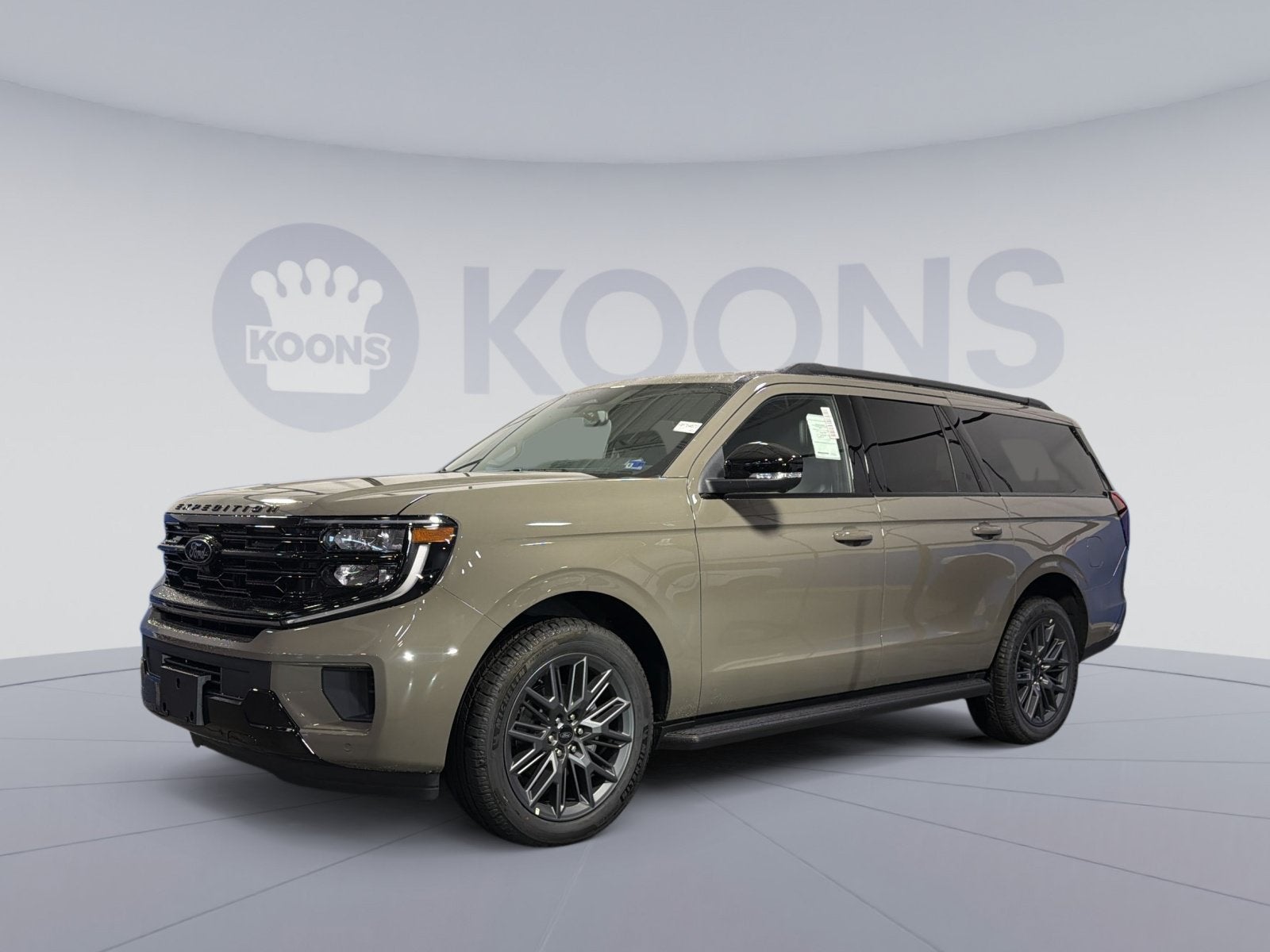 2026 Ford Expedition Max Platinum in Gray — front three-quarter view