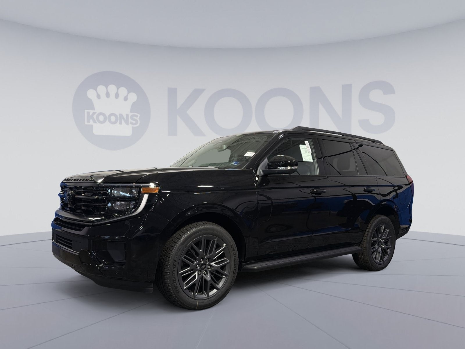 2026 Ford Expedition Platinum in Black Metallic — front three-quarter view