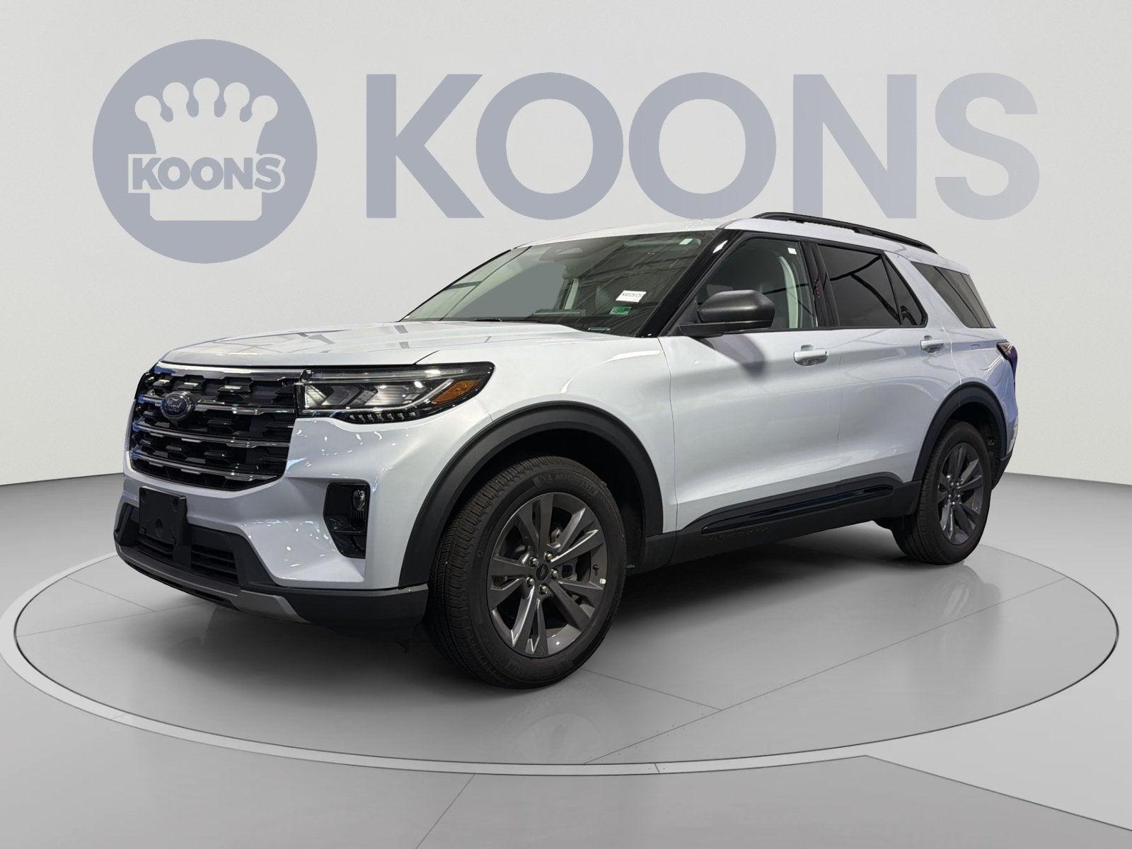 2026 Ford Explorer Active in White Metallic — front three-quarter view