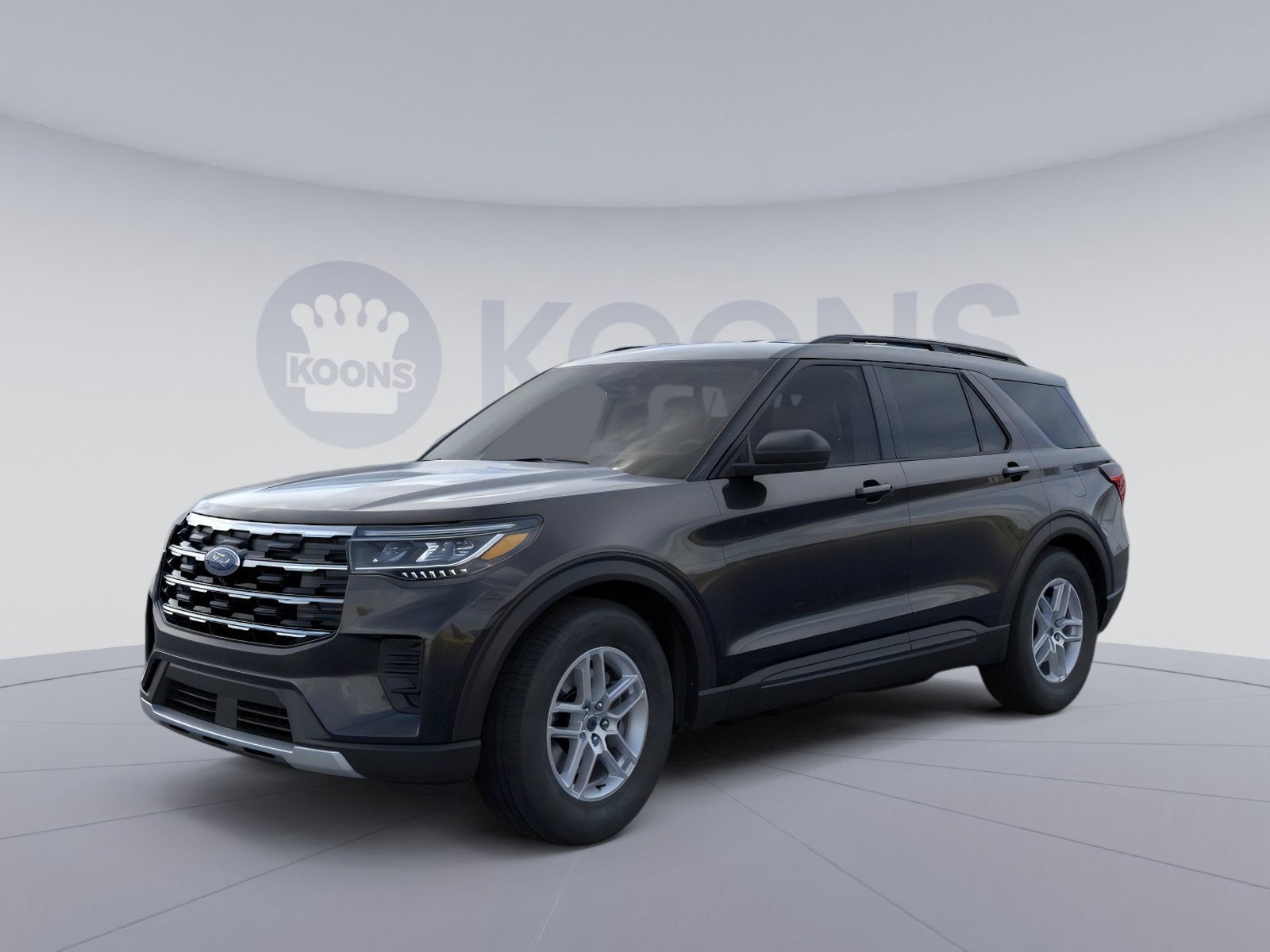 2026 Ford Explorer Active in Black Metallic — front three-quarter view
