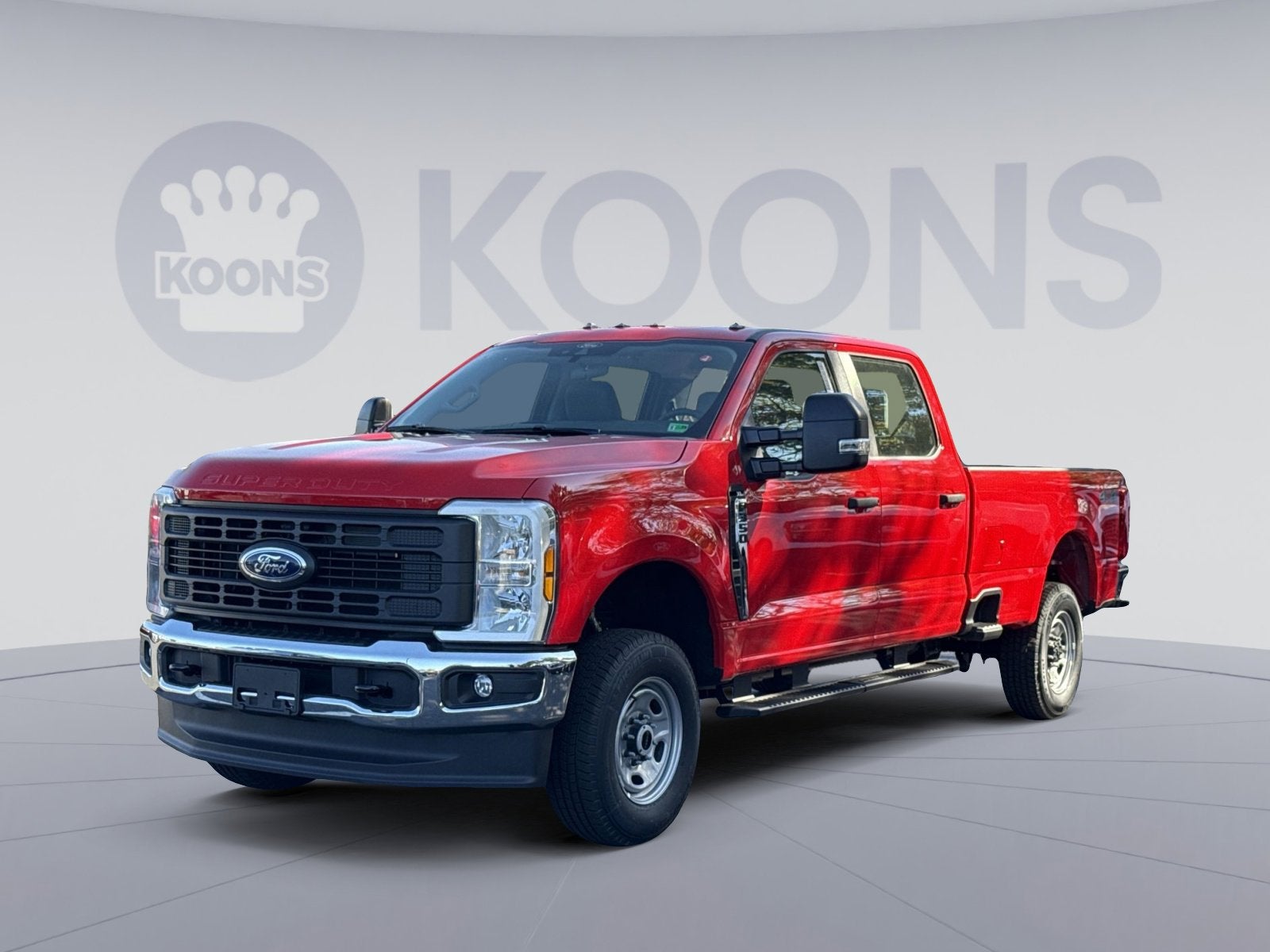 2026 Ford F-350SD XL in Race Red — front three-quarter view