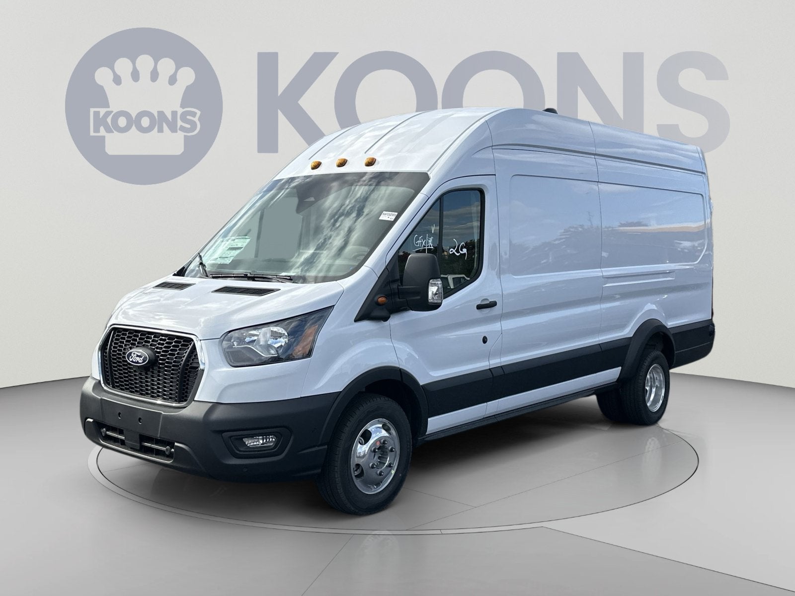 2026 Ford Transit-350 Base in Oxford White — front three-quarter view