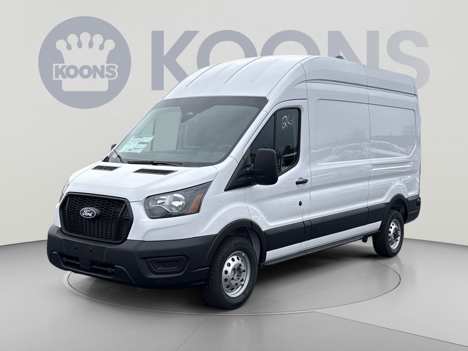 2026 Ford Transit-350 Base in Oxford White — front three-quarter view