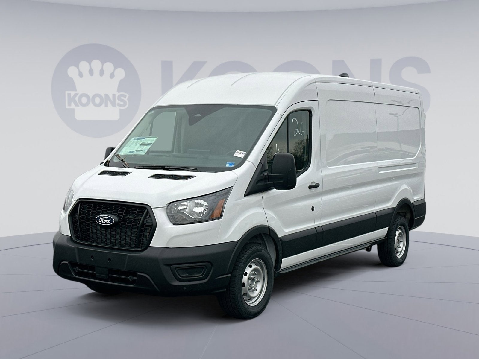 2026 Ford Transit-250 Base in Oxford White — front three-quarter view