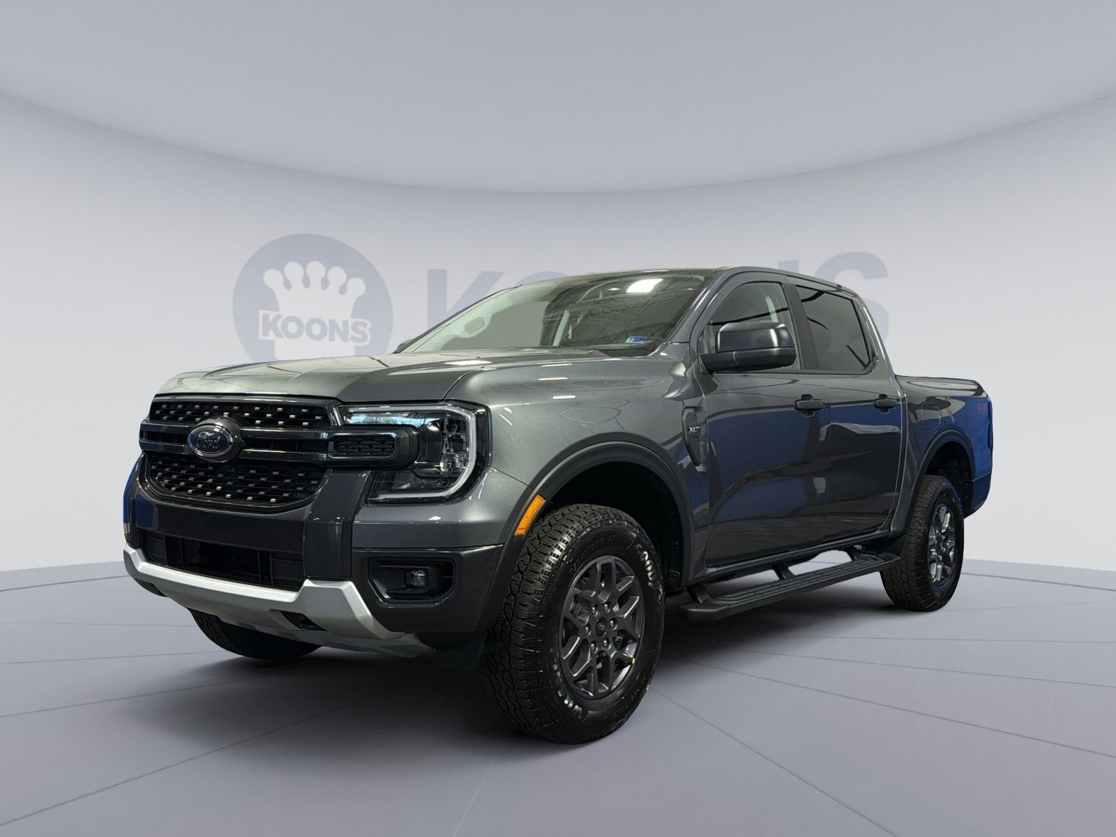 2026 Ford Ranger XLT in Gray Metallic — front three-quarter view