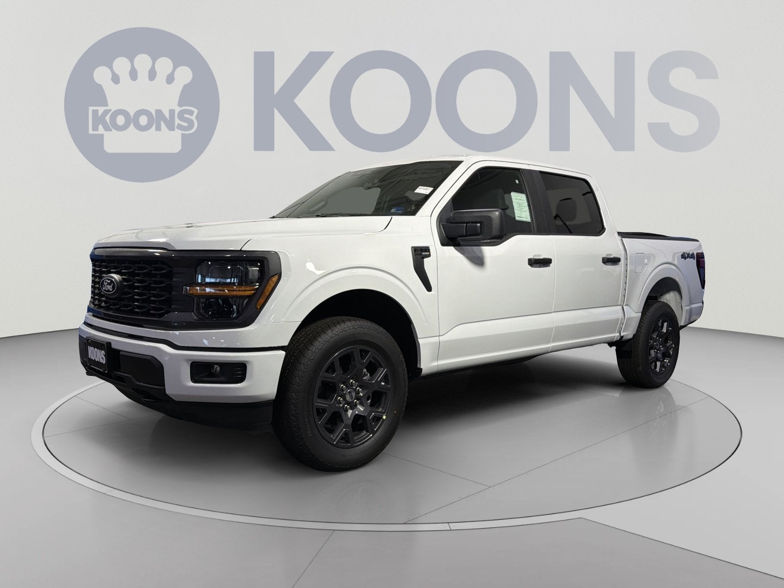 2026 Ford F-150 STX in Oxford White — front three-quarter view