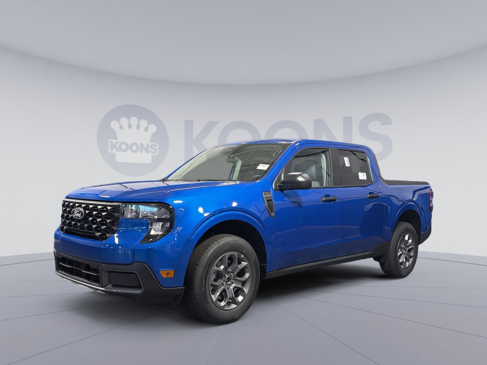 2026 Ford Maverick XLT in Blue — front three-quarter view