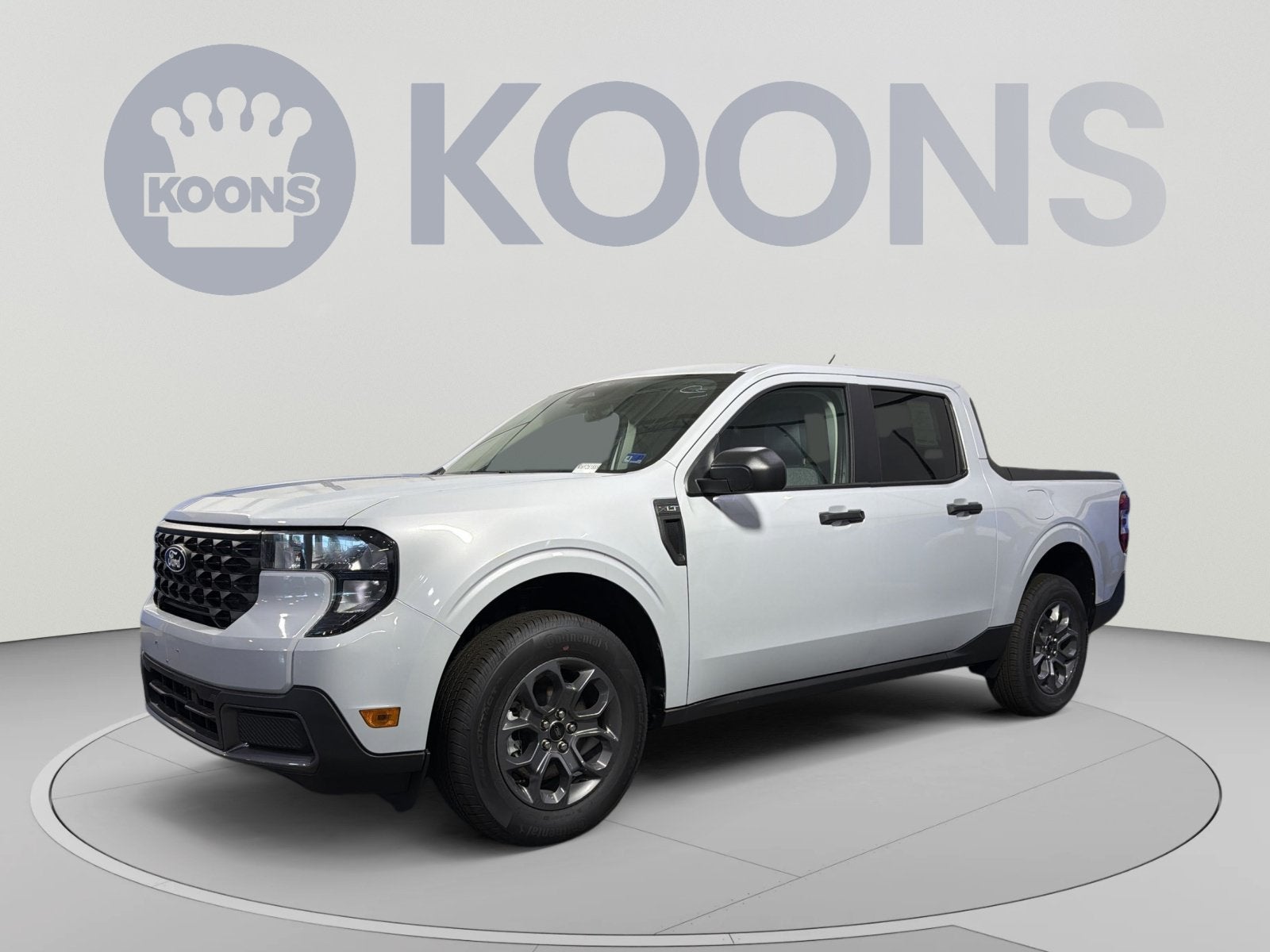 2026 Ford Maverick XLT in White Metallic — front three-quarter view