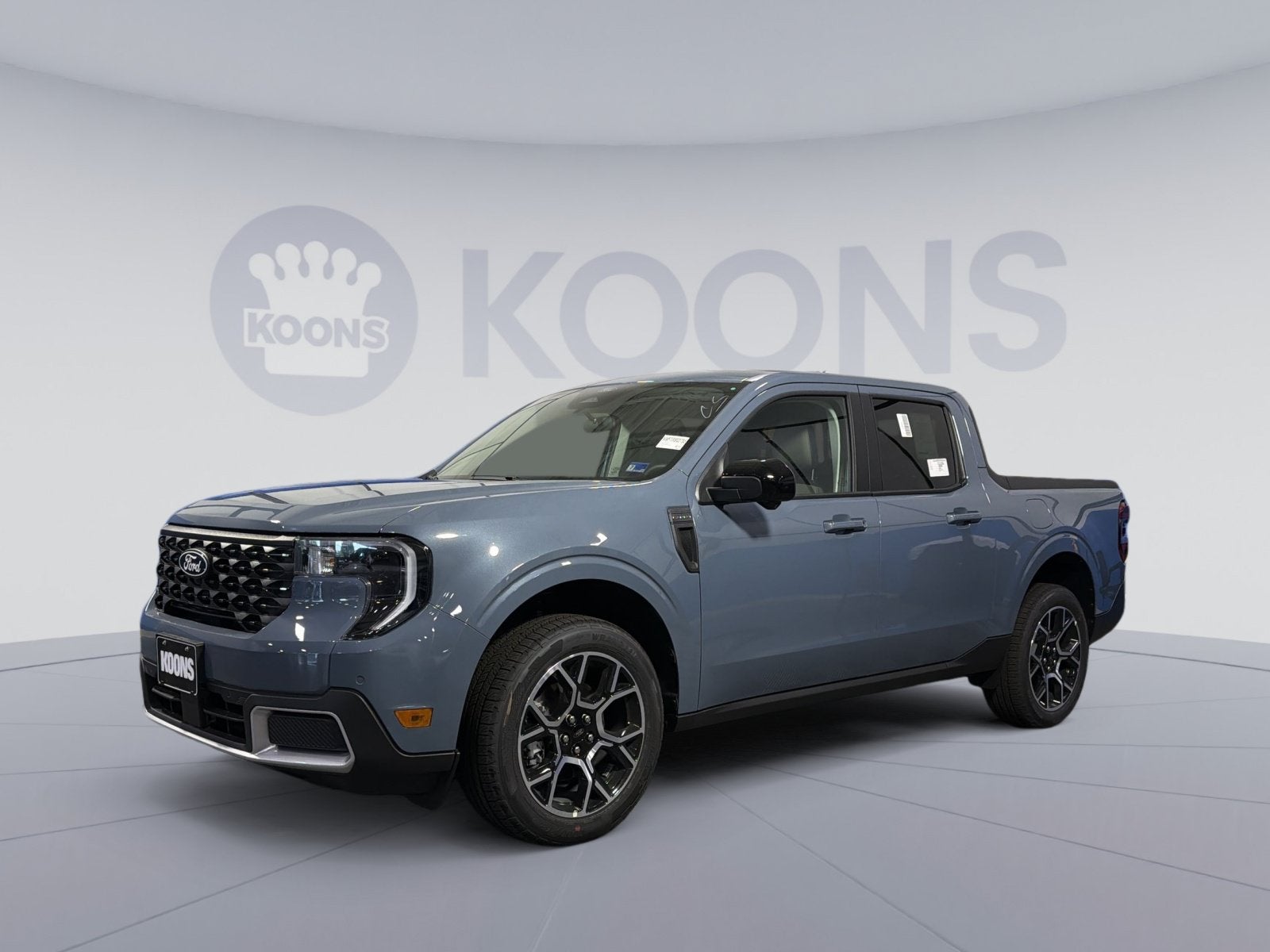 2026 Ford Maverick Lariat in Azure Gray Metallic — front three-quarter view